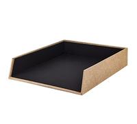 Rössler SOHO - Vassoio portadocumenti A4, formato A4, organizer da scrivania in carta, impilabile, organizer da ufficio, accessori da scrivania, 32 x 26 x 6 cm, 1 pezzo, colore: nocciola
