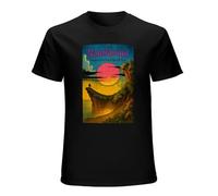 ROESXANP Hawkwind Warrior On The Edge of Time Short Sleeves Men's T-Shirt Cotton Black XL