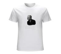 ROESXANP Leonard Cohen Quote Music Short Sleeves Men's Summer T-Shirt White S
