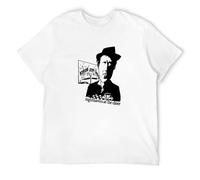 ROESXANP Men's A Tribute To Tom Waits Nighthawks At The Diner Illustration Tee T-Shirts White S