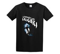 ROESXANP Men's Cabinet of Dr Caligari Silent Film Horror Cult Goth T-Shirts Black L