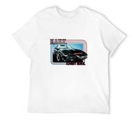 ROESXANP Men's Knight Rider Kitt Licensed T-Shirts White 3XL