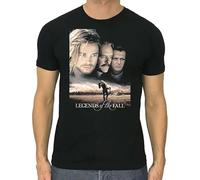 ROESXANP Men's Legends of The Fall Movie Cotton Black Size S To 3XL Cult Movie Poster T-Shirts Black L