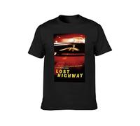 ROESXANP Men's Lost Highway Man T-Shirt Unisex Tee Black S