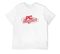 ROESXANP Men's Men Short Sleeve Pc Engine Turbografx 16 Women Tee Tops T-Shirts White 3XL