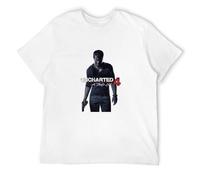 ROESXANP Men's Opand Uncharted 4 A Thief's End Game Mens T-Shirts White XL