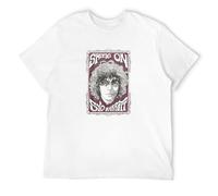 ROESXANP Men's Syd Barrett-Swirly Portrait Mens Men T-Shirts White M