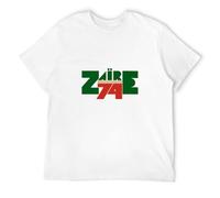 ROESXANP Men's Zaire 74 Boxing Music Festival Logo Afrobeat 70S Funk T-Shirts White M