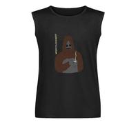 ROESXANP Sassy The Sasquatch Big LEZ Show Whatcha Talk Quote Funny Mens Sleeveless T-ShirtsTop Black XXL