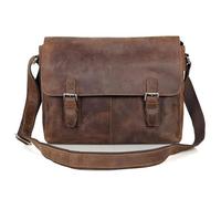 ROEUIPG Borsa a tracolla da uomo in pelle, borsa a in vera, a, casual for il tempo libero, marrone