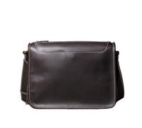 ROEUIPG Borsa a tracolla in pelle da uomo, vintage, primo strato, in di vacchetta, for laptop 12,9 pollici(Coffee)