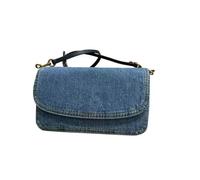 ROEUIPG Borsa da donna estiva, borsa a mano, a tracolla, a spalla, a, piccola, quadrata, blu denim