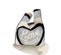 ROEUIPG Borsa da polso mini nodo casual a mano lavorata a a tracolla scozzese colorata donna Borse for la spesa riutilizzabili(Cloor-04)