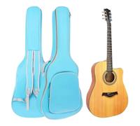 ROEUIPG Borsa for chitarra acustica da 40 a 41 pollici, doppia tracolla regolabile, custodia impermeabile, morbida e imbottita, grande capacità