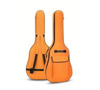 ROEUIPG Borsa imbottita for chitarra da 5, mm for chitarre 40/41 pollici, tracolle regolabili, accessori(Orange)