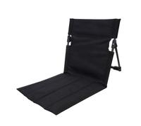 ROEUIPG Camping Folding Floor Chair sturdy with Storage Pouch Portable Beach Chairs for Adults for Picnic Backyard Concert Park(Black)