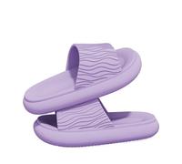 ROEUIPG Ciabatte da spiaggia morbide con fondo a nuvola donna, rosse, spesse, plateau e cuscino, estive, antiscivolo, coppia di infradito(PURPLE,44-45)