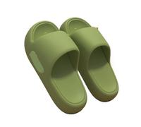 ROEUIPG Ciabatte estive con piattaforma e nuvole da donna, comode, tinta unita, suola morbida in EVA, cuscino, coppia di infradito spiaggia antiscivolo(Green,40-41)