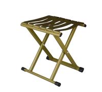 ROEUIPG Outdoor Folding Stool Stainless Steel Mini Collapsible Camp Footstool 100kg Max Load For Fishing