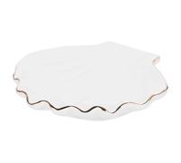 ROEUIPG Piatto portagioie in conchiglia, accessori for il bagno, grazioso ed elegante, vassoio portaoggetti, ceramica for camera da letto, cucina, sposa, decorativo