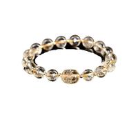 ROEUIPG Pietra Ametista Grigio di luna Intagliata Ricchezza Pixiu Bracciale con perline Braccialetti elasticizzati fatti a mano lusso da donna(Color10)