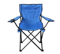 ROEUIPG Sedia da esterno pieghevole in tessuto Oxford 600D campeggio, disegno artistico, pesca, schienale, bracciolo, sedia spiaggia(Blue 50x50x80)