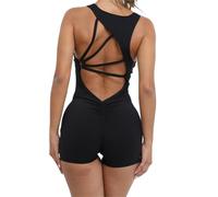 ROEUIPG Set da Yoga Abbigliamento Intero for Donna Gilet Senza Maniche Tuta Corta for Esercizi Sport Palestra Allenamento Fitness Pantaloni Scrunch sulla Schiena(Color-S,L)