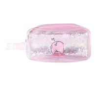 ROEUIPG Simpatico astuccio for cancelleria multifunzionale creativo for cartoni animati, for matite con paillettes oliato, grande capacità(Pink Piggy)