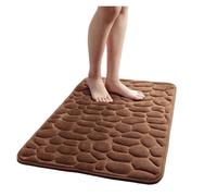 ROEUIPG Tappetino da bagno in memory foam con ciottoli in rilievo, for il, nel lavandino, for pavimento laterale della vasca, for la doccia, for(Coffee,40x60CM)