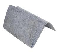 ROEUIPG Tasche nei Braccioli del Divano Borsa portaoggetti in Feltro da Comodino, Organizer for Letto, scrivania, Divano, TV, Telecomando, portaoggetti da Appendere al Divano, Tasche(Light Grey,1PC)