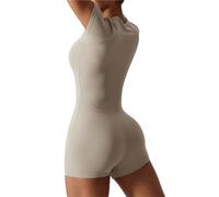 ROEUIPG Tuta Sportiva Intera da Donna Sexy Set Tuta Sportiva Traspirante ad Asciugatura Rapida Tuta da Yoga Tuta da Fitness Tuta da Donna Abbigliamento da Allenamento for Palestra(Brown,XL)
