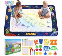 ROEXUN Tappeto Magico Bambini,120x90cm,Tappetino Doodle da Disegno ad Acqua Con Accessori,Riutilizzabile Senza Macchie-Giocattolo Gioco Educativo Regalo per Ragazzi
