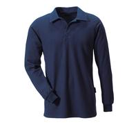 ROFA Polo ignifuga a maniche lunghe, blu marino, Tg. Unisex: L Quantità:1