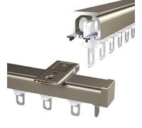 Robusto Binario per Tende Da Esterno Bastone Binario A Soffitto In Alluminio, 100 200 300 400 500cm Bastoni Binari per Tende, Binario per Tende per Finestre e Tende Divisorie, Facile Da Installare(Cha