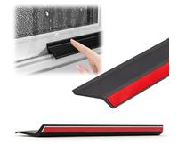 ROFBIHG Striscia Di Guarnizione Autoadesiva per Finestra, Protezione Antipioggia A 135° con Canale Di Drenaggio - Guarnizione In Gomma Flessibile per Porte E Camper(5m(16.4ft),5.5cm)