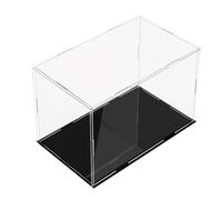 ROFBIHG Teca Plexiglass Grande Espositore in Acrilico Trasparente, Espositore Rettangolare in Plastica, Vetrina Automontante Rinforzata per Figures, Giocattoli, Collezionismo(Francia,H30cm,L25xW25cm)