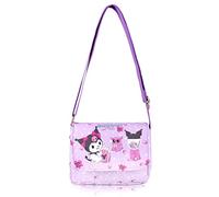 Roffatide Anime Cartoon Mini Messenger Bag Borsa Crossbody Kawaii Lolita JK Ragazze Borsa a tracolla Flap in pelle sintetica Satchel Viola