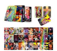 Roffatide Anime Chainsaw Man Cards Collezionabile Pochita Card Trading Denji Cards Set con 30 Pezzi Poster Illustrazioni