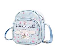 Roffatide Anime Cinnamoroll Cartoon Mini Messenger Bag Borsa Crossbody Kawaii Lolita JK Ragazze Borsa a tracolla in pelle sintetica Casual Satchel Viola