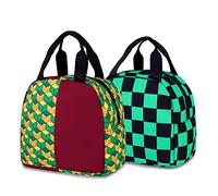 Roffatide Anime Demon Slayer Tanjirou & Giyuu Borsa per il pranzo Leakproof riutilizzabile isolato Lunch Box lavoro viaggio Picnic isolato Lunch Container