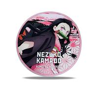 Roffatide Anime Demon Slayer Tappeto Rotondo per Ragazze Coperta Tappetini Tappetini Rosa Kamado Nezuko Tappeto per la Casa 100x100 cm