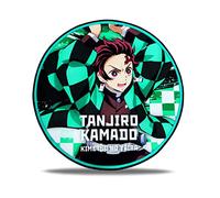 Roffatide Anime Demon Slayer Tappeto Rotondo per Ragazze Coperta Tappetini Tappetini Rosa Kamado Tanjirou Tappeto per la Casa 100x100 cm