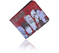 Roffatide Anime Jujutsu Kaisen Itadori Yuji Gojo Satoru Sukuna Portafogli in pelle artificiale Slim Bi-Fold Portafoglio Portafoglio multiuso
