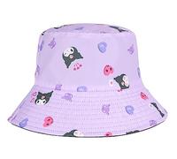 Roffatide Anime Kuromi Cinnamoroll Cappello a secchiello per Ragazzi Ragazze Melody Cotone Stampa Cappello da Pesca Cappello da Sole Pieghevole