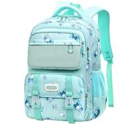 Roffatide Anime Kuromi grande capacità zaino 24L porta frigorifero Bambini borsa scolastica con multi-tasca viaggio Daypack spruzzo-proof per le donne ragazze Verde
