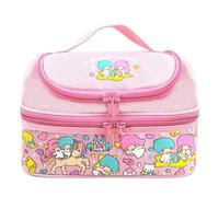 Roffatide Anime piccolo Twin Star Lunch Bag per Uomo Donna Leakproof Lunch Box Doppio-Deck Grande Scomparto Lunch Container Tote per Lavoro Viaggio Rosa