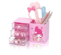 Roffatide Anime Scrivania Scrivania Cartone Animato Forniture per Ufficio Contenitore Portapenne per Scrivania Carino Matita Tazza Pentola Pennello Trucco