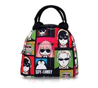 Roffatide Anime SPY×FAMILY Stampato Ragazze Pranzo Borsa Anya Studente Isolamento termico a prova di perdite Riutilizzabile Pranzo Borsa Lavoro Viaggio Picnic Verde
