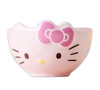 Roffatide Cartoon KT Cat Ceramic Ramen Cinnamorol Noodle Rice Bowl Microwave Safe Melody Dishware Bowl Kuromi Salad Bowls