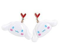 Roffatide Donna Anime Cinnamoroll Orecchini Cosplay Moda Lega Resina Orecchini Stud Earring Melody Lovely Orecchino per le donne ragazza